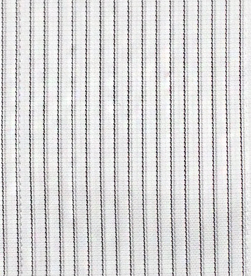 014 SC - Black Textured Stripe Spread Collar (95/5)