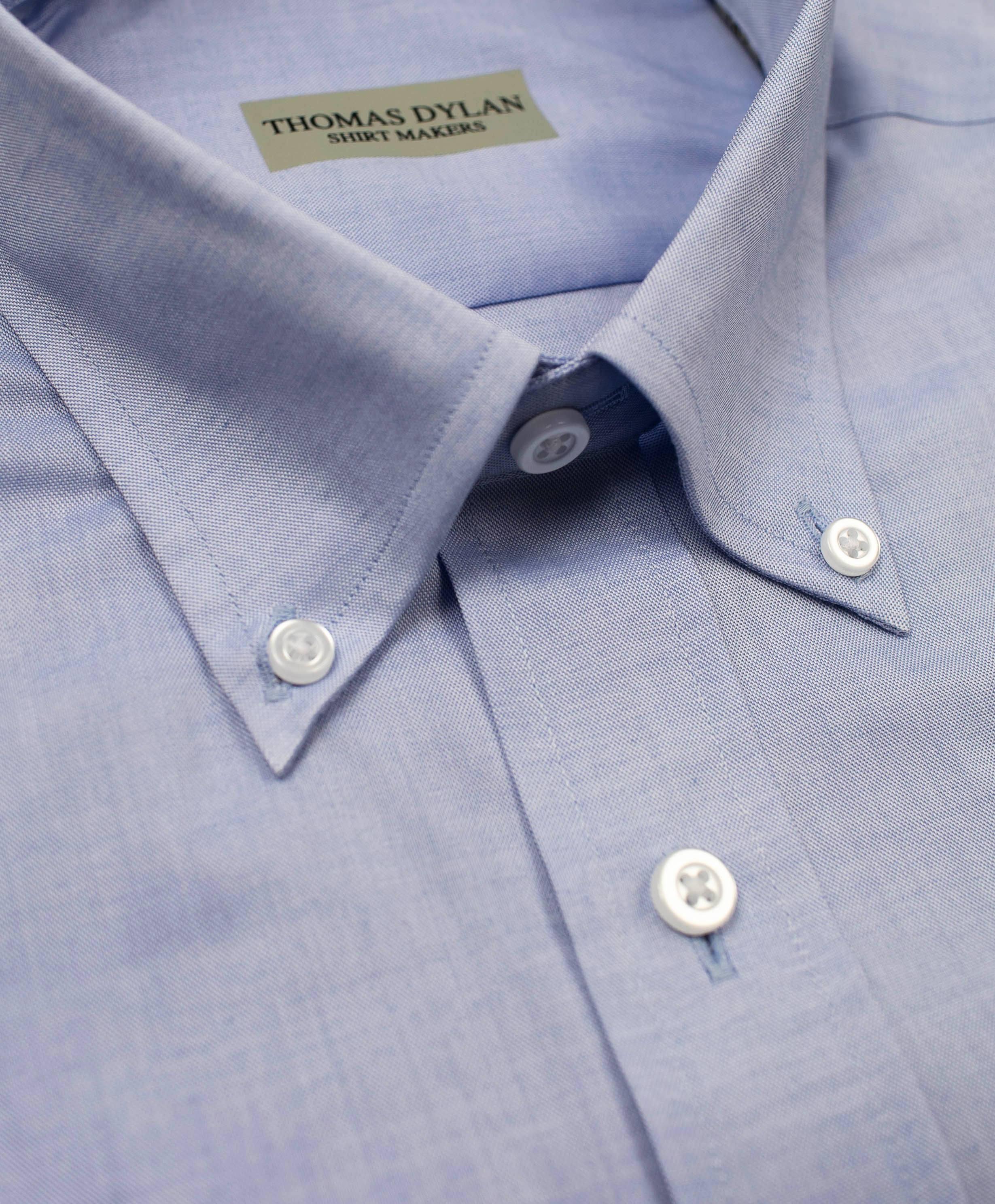 224 BD - Thomas Dylan Blue Button Down Collar