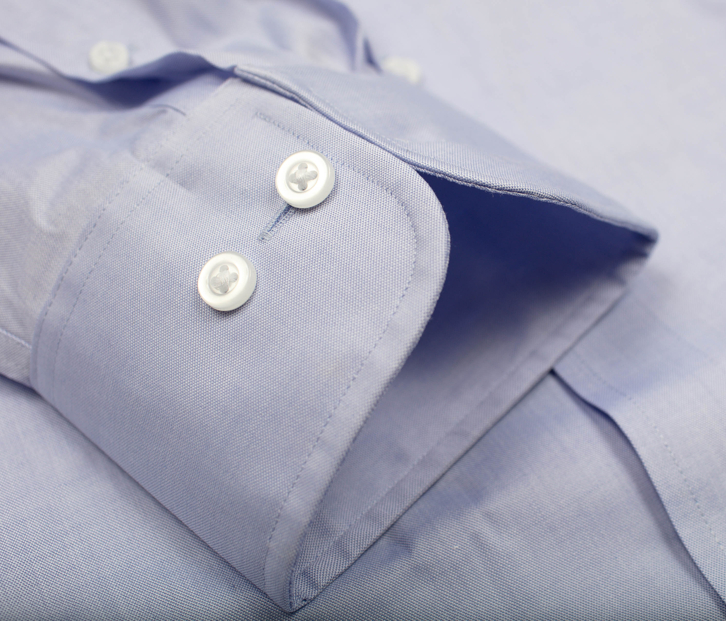 224 TF SC - Thomas Dylan Blue Tailored Fit Spread Collar