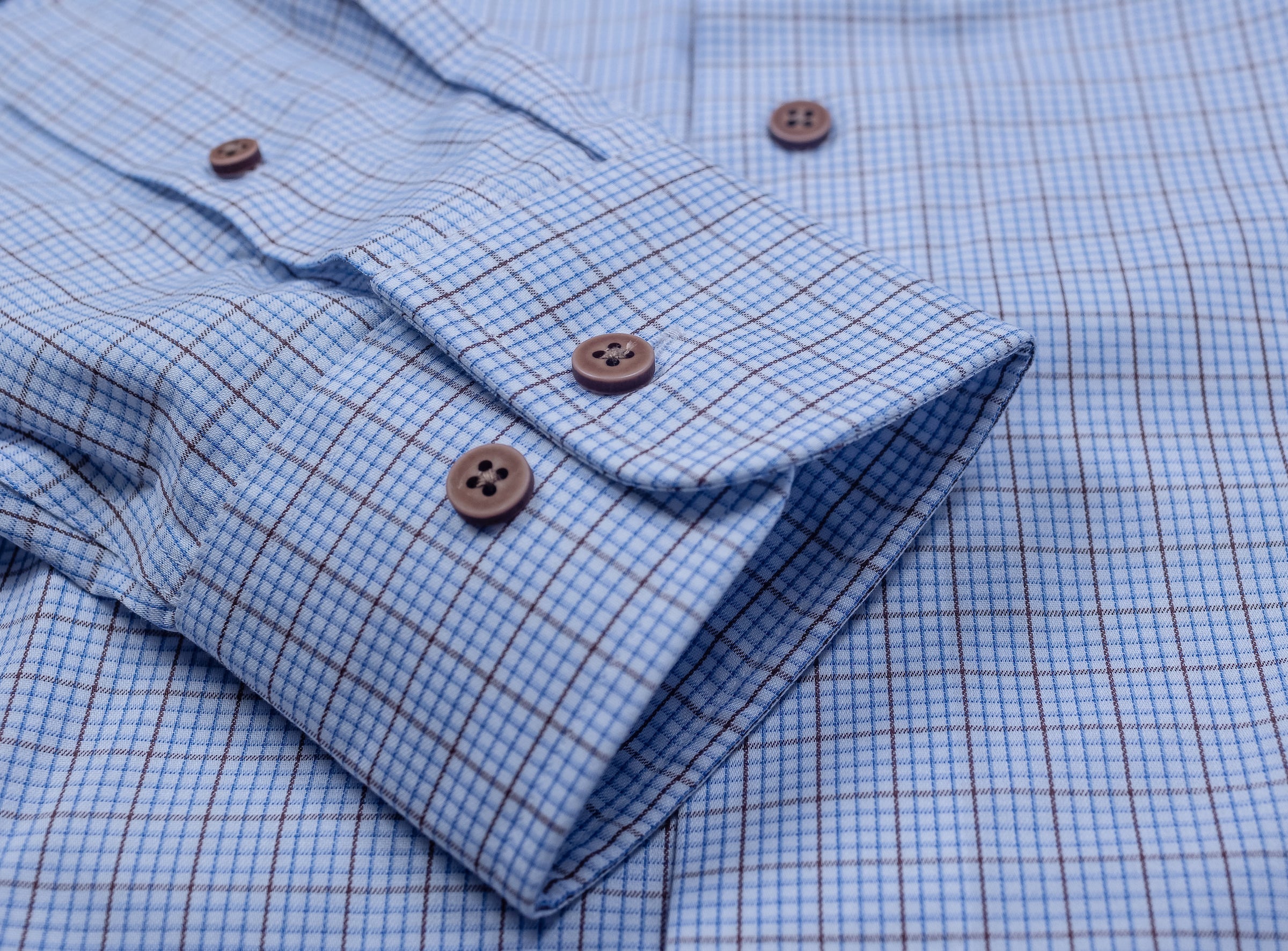 811 CF SC -FF Soft Blue/Brown Windowpane Box Check (Arriving Fall 25)