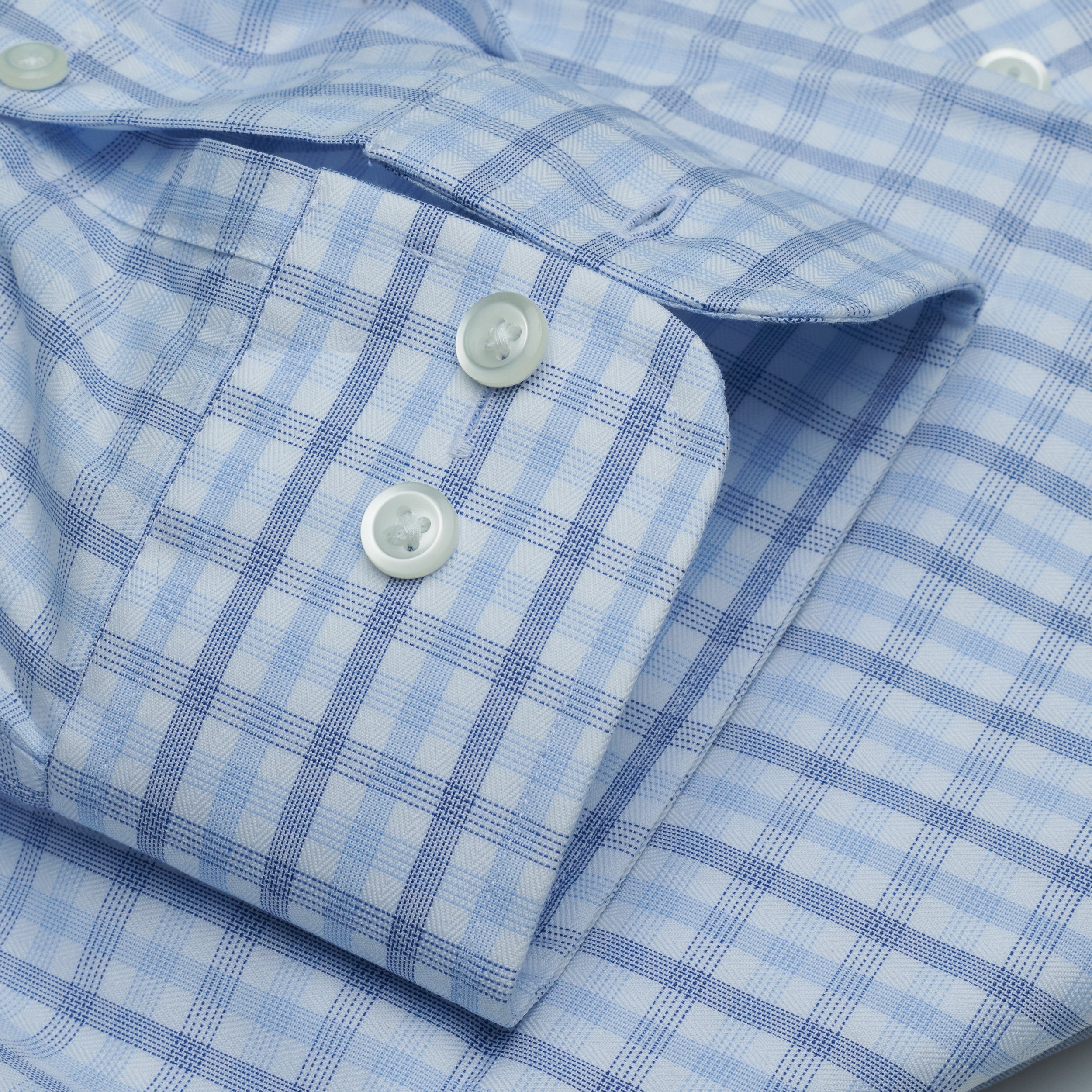 063 - White Ground Multi Plaid BD Dress Shirt Best Dress Shirt 